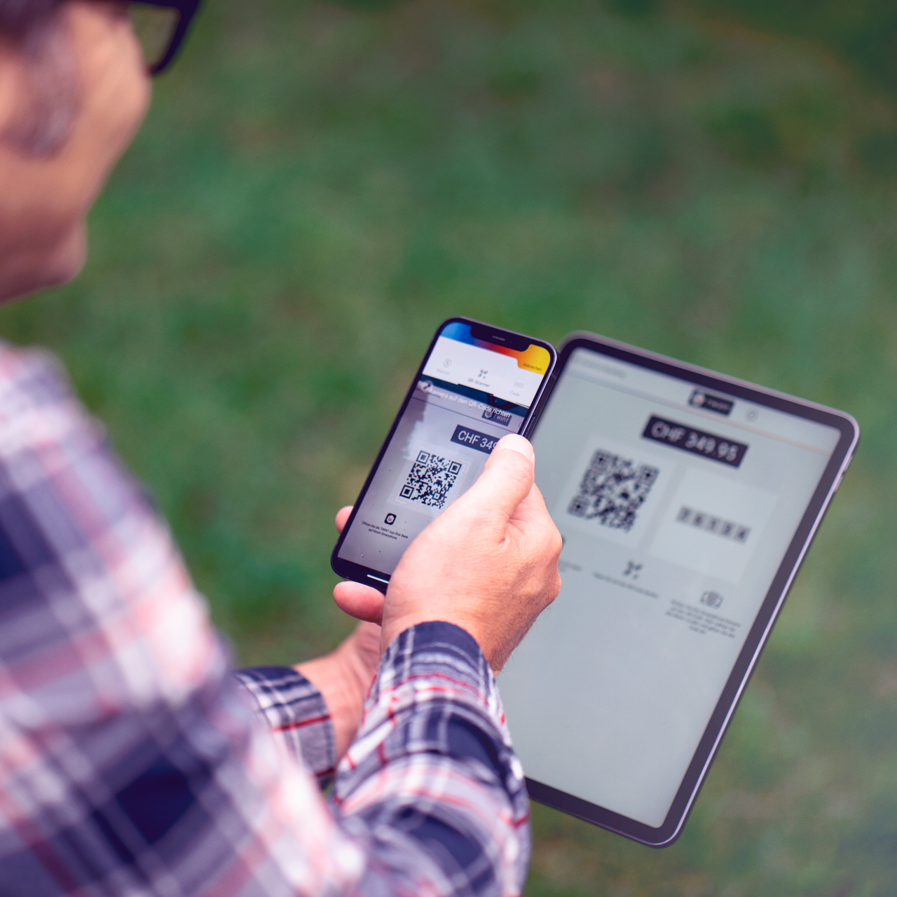 QR-betaling scherm webshop