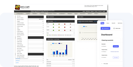zencart dashboard