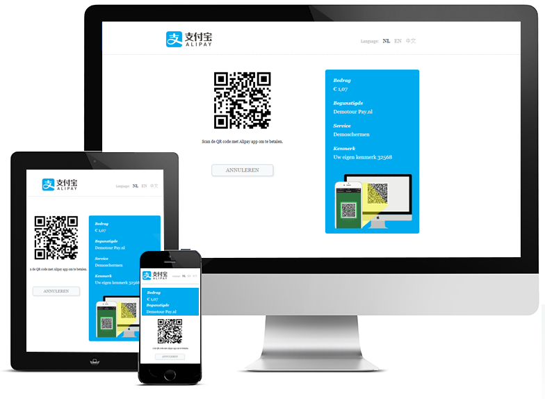Volledige dekking in China door Alipay