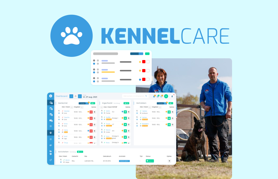 Partnercase KennelCare: krachtige boekings- en planningssoftware voor de huisdierenbranche